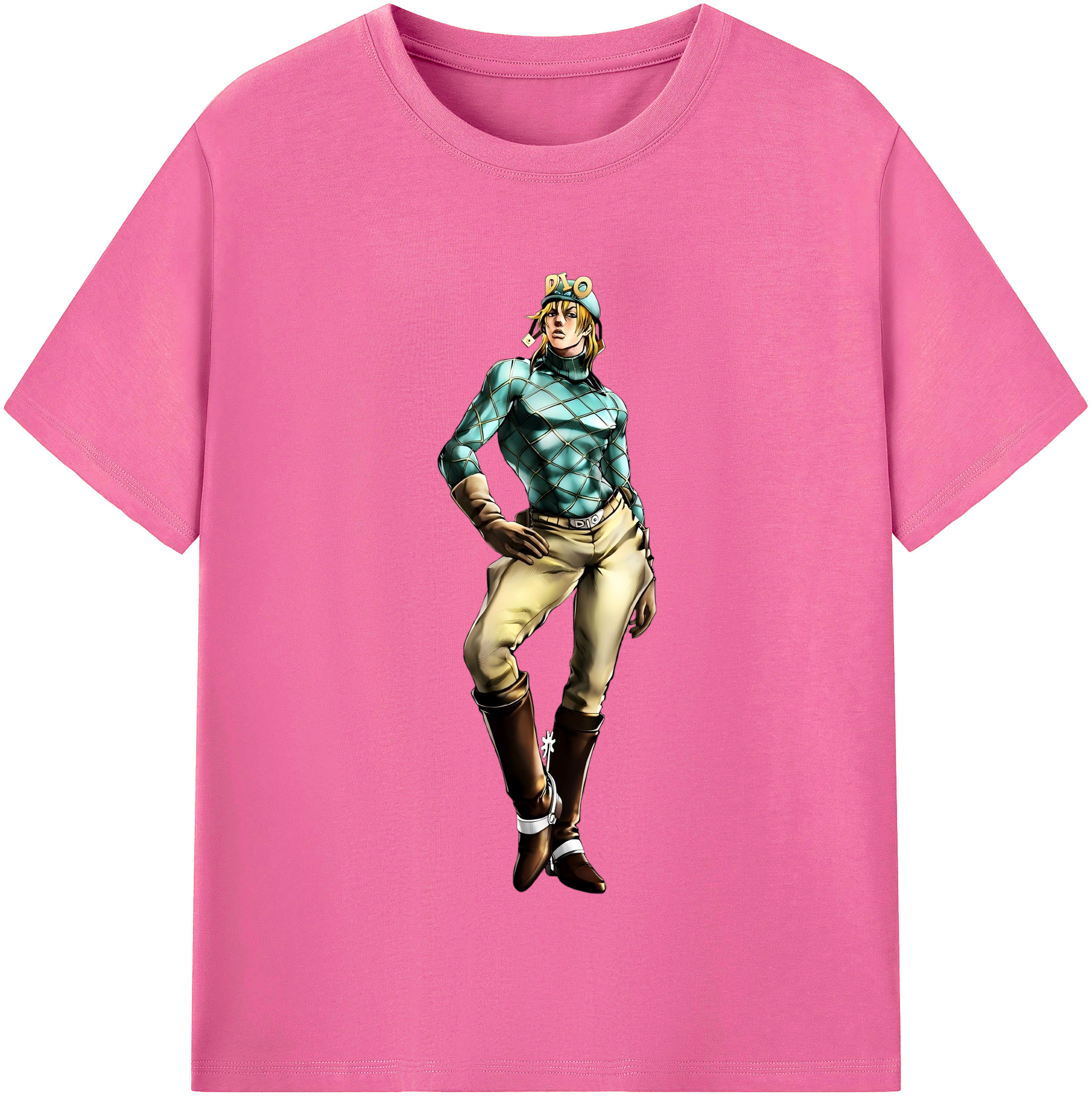 （画像用） ジョジョの奇妙な冒険 ディオ?ブランドー JoJo's Bizarre Adventure Dio Brando レディースカジュアルプリントTシャツ（綿100％）